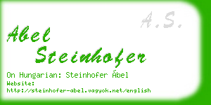 abel steinhofer business card